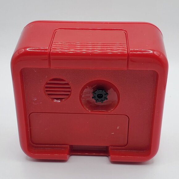 Vintage Lorus Disney Mickey Mouse Alarm Clock Quartz Red Square - Not Working! - Picture 4 of 7